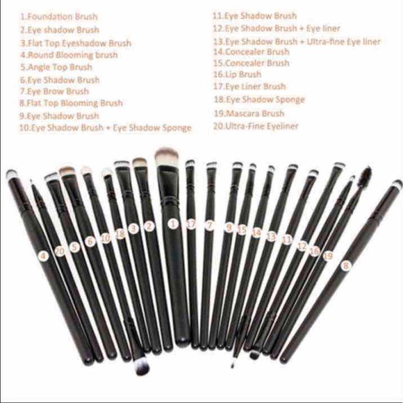 NWT20pc Makeup Brushes +15Colors Eyeshadow Palette - Picture 4 of 4